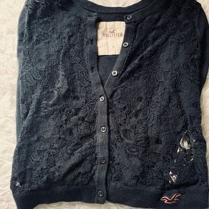 Hollister cardigan.
